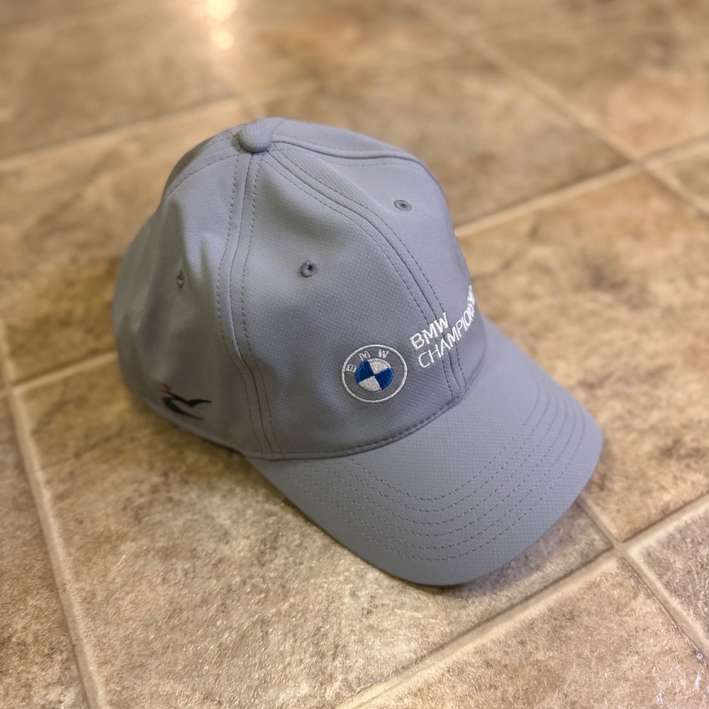 Ahead BMW Championship Golf Hat Gray Maryland Flag Special Edition Adjust. Cap